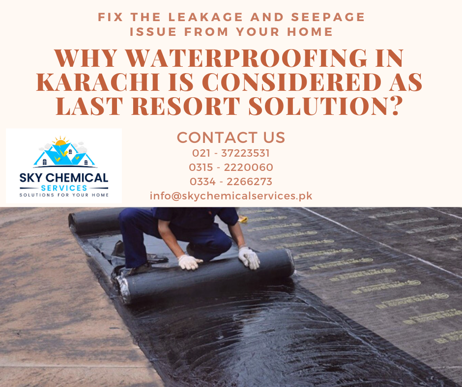 waterproofing in Karachi | roof cool services | waterproofing chemical price in pakistan | roof leakage treatment | roof heat proofing | sky chemical services