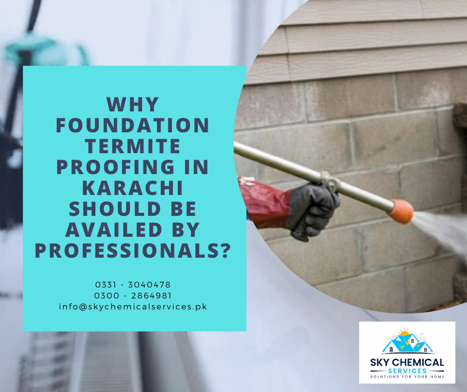 Foundation Termite Proofing in Karachi | bayer anti termite chemical price | mirage termite control | deemak control medicine | bayer termite spray | sky chemical services