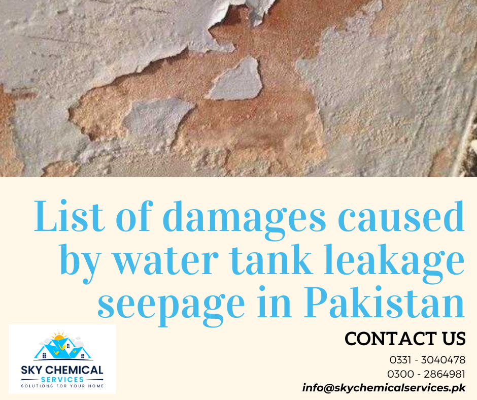 water tank leakage seepage in Pakistan | water tank leakage solution in karachi | water tank leakage chemical | water tank leakage repair karachi | Water tank leakage treatment | sky chemical services