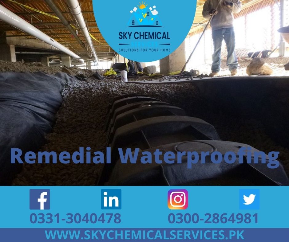 Waterproofing remedial process