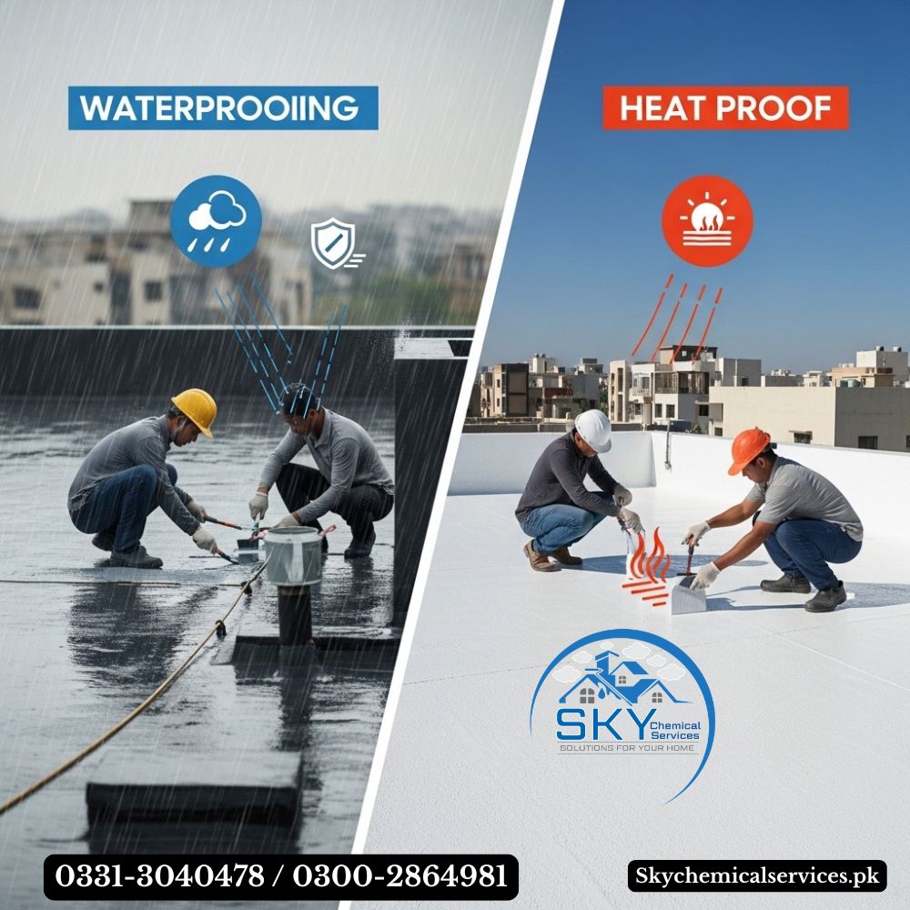 waterproofing and heat proofing