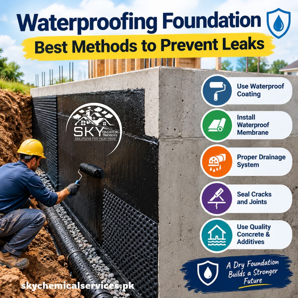 water proofing foundation